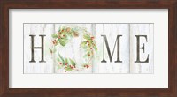 Holiday Wreath Home Sign Fine Art Print