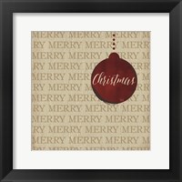 Christmas Ornaments I Framed Print