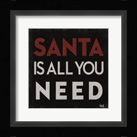 Santa Cheer I Framed Print