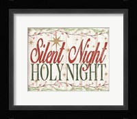 Adore Him Holy Night II Framed Print