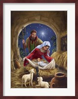 Holy Family with sheep Fine Art Print