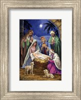 Holy Family with 3 Kings Fine Art Print