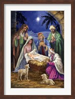 Holy Family with 3 Kings Fine Art Print