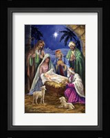 Holy Family with 3 Kings Fine Art Print