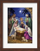 Holy Family with 3 Kings Fine Art Print