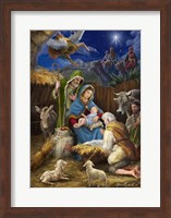 Mary and the Shepards Fine Art Print