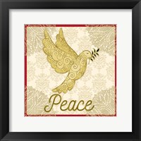 Trim the Tree III with sentiments Framed Print