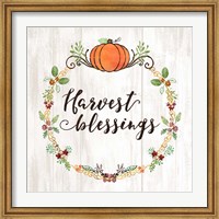 Pumpkin Spice Harvest Blessings Fine Art Print
