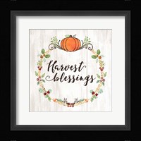 Pumpkin Spice Harvest Blessings Fine Art Print