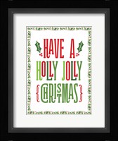 Colorful Christmas with border I Fine Art Print