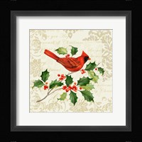 Botanical Christmas Cream I Framed Print