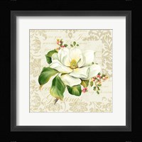 Botanical Christmas Cream III Framed Print