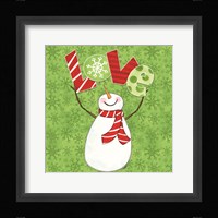 Winter Wonderland Snowmen I Framed Print