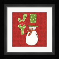 Winter Wonderland Snowmen III Framed Print