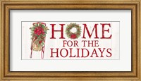 Home for the Holidays Sled Sign Fine Art Print