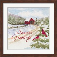 Christmas in the Country II Seasons Greetings Fine Art Print