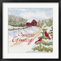 Christmas in the Country II Seasons Greetings Fine Art Print
