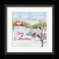 Christmas in the Country IV Merry Christmas Framed Print