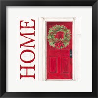 Home for the Holidays Home Door Fine Art Print