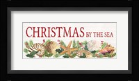 Christmas By the Sea Panel sign Framed Print