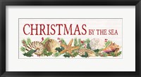 Christmas By the Sea Panel sign Framed Print