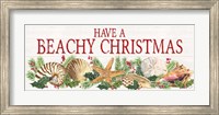 Have a Beachy Christmas Panel sign Fine Art Print