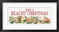 Have a Beachy Christmas Panel sign Fine Art Print