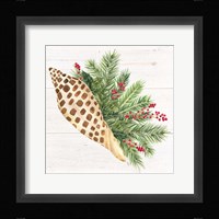 Christmas by the Sea Junonia square Framed Print