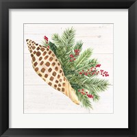 Christmas by the Sea Junonia square Framed Print
