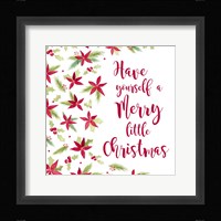 Be Joyful Merry Little Christmas Framed Print