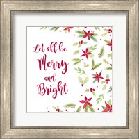 Be Joyful Merry and Bright Fine Art Print