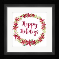 Be Joyful Happy Holidays Framed Print