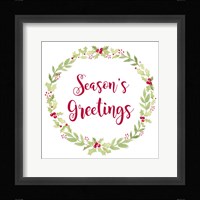 Be Joyful Season's Greetings Framed Print
