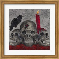 Something Wicked 3 Skulls Fine Art Print