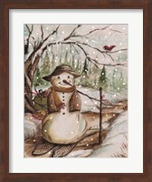 Country Snowman II Fine Art Print