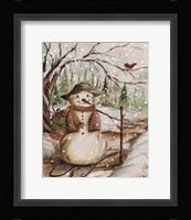 Country Snowman II Framed Print