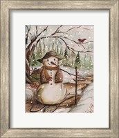 Country Snowman II Fine Art Print