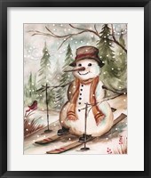 Country Snowman IV Fine Art Print