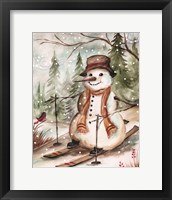 Country Snowman IV Framed Print