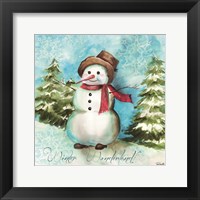 Watercolor Snowmen II Fine Art Print