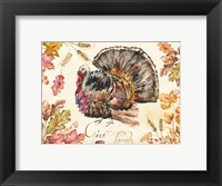 Watercolor Harvest Turkey Fine Art Print