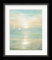 Sunrise Sailboats I Framed Print