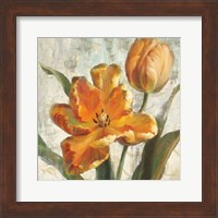 Parrot Tulips I on Ivory Fine Art Print