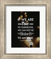 If We Are True To Ourselves - Yellow Lights Fine Art Print