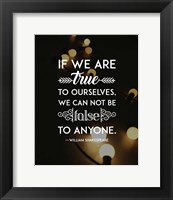 If We Are True To Ourselves - Yellow Lights Fine Art Print