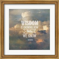 Wisdom is Knowing How Little We Know - Yellow Clouds Fine Art Print