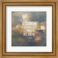 Wisdom is Knowing How Little We Know - Yellow Clouds Fine Art Print