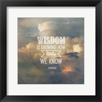 Wisdom is Knowing How Little We Know - Yellow Clouds Fine Art Print