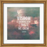 Wisdom is Knowing How Little We Know - Pink Clouds Fine Art Print
