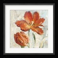 Parrot Tulips II  on Ivory Framed Print